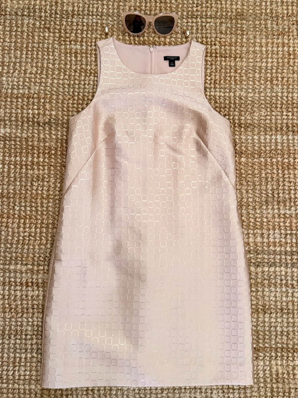 Ann Taylor Pale Pink Sheath Cocktail Dress, 2P